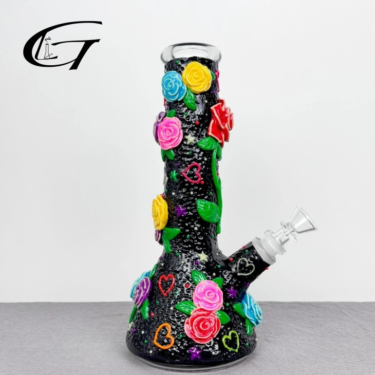 3D glass bong beaker
